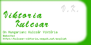 viktoria kulcsar business card